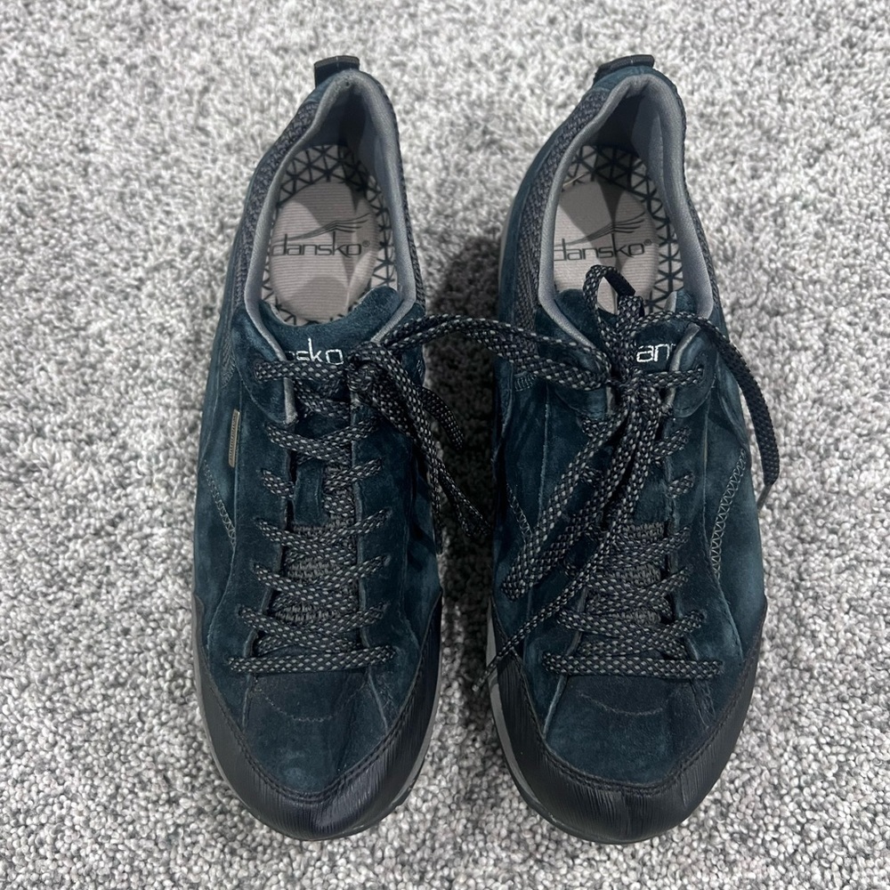 Dansko Paisley Women's Hiking Shoes Black/Black Suede Waterproof EU 36 US 5.5-6